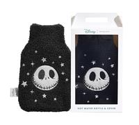 Skinnydip - Bouillotte d'eau chaude L'étrange Noël de Monsieur Jack avec housse en fausse fourrure douce - Bouillotte mignonne et pelucheuse de 300 ml avec fermeture à vis (Bouillotte d'eau chaude