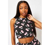 Skinnydip Disco Cherry Vest in Charcoal