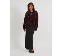 Skinnydip Skinnydip Black Chilli Black Knitted Cardigan