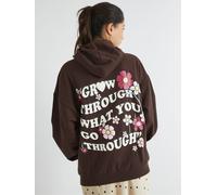 Skinnydip Skinnydip Brown Grow Through What You Go Through Hoodie