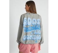 Skinnydip Skinnydip Grey Good Things Are Coming Sweatshirt