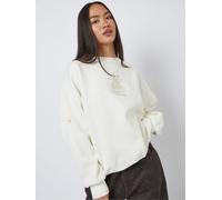 Skinnydip Skinnydip White Disney Living In A Fantasy Gold Embroidered Sweatshirt