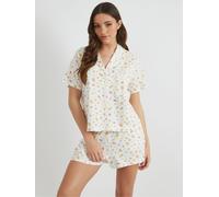 Skinnydip Skinnydip White Ditsy Fruit Shirt & Short Pyjamas Set