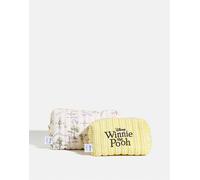 Skinnydip Skinnydip Yellow Disney Winnie the Pooh Quilted Makeup Bag Set