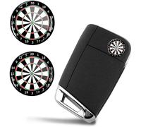 SkinoEu® 2 x 3D Flexibles Ø14mm Autocollant Stickers Darts Jeu de Fléchettes Porte-clés Cache-clé Télécommande Système de Verrouillage Centralisé à Distance KSK 16