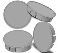 SkinoEu 4 x 60mm ABS Argent Gris Cache-Moyeu Capuchons De Centre Enjoliveurs De Roue Voiture Cache Moyeux Jante Cache-Moyeux CXS 0