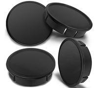SkinoEu 4 x 60mm ABS Noir Cache-Moyeu Capuchons De Centre Enjoliveurs De Roue Voiture Cache Moyeux Jante Universel Cache-Moyeux CX 0