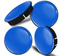 SkinoEu® 4 x 60mm ABS Plastique 3D Cache-Moyeu Capuchons de Centre Enjoliveurs de Roue Voiture Cache Moyeux Jante Universel Cache-Moyeux Bleu C 8