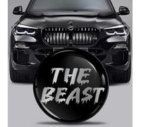 SkinoEu Badge de Capot Avant et pour Coffre Compatible avec BMW Embleme 82 mm 51767288752 The Beast EX 16