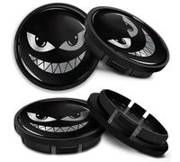 SkinoEu Cache-moyeux pour jantes en aluminium VW 66 mm 5G0601171XQI - Noir et argenté - CR 63