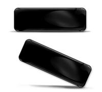 SkinoEu Lot de 2 autocollants 3D en gel silicone pare-chocs autocollant, badge, emblème, tuning pour voiture, moto, casque, vélo Noir SP 3 B