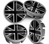 SkinoEu Lot de 4 Enjoliveur Cache Moyeux Capuchon de Centre de Roue 65 mm, Compatible avec VW Enjoliveurs 3B7 601 171 / 6U7 601 171 CVS 1