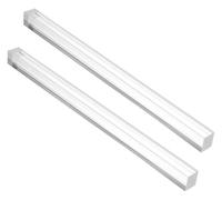 SKINPA Tiges en Acrylique, 20 mm x 20 mm x 500 mm, tiges carrées en Acrylique Solide Transparent, Barre PMMA, 2 pièces
