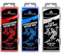 SkinRocks Hydrocarbon & Fluor Racing Wax Mix Ski LL Snowboard Red-Blue Wax