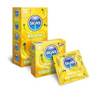 Skins Banana Condoms 24 Pack, Flavoured Condoms