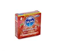 Skins Condoms UK Skins Lot de 4 préservatifs Fraise