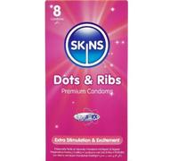 Skins - Dots & Ribs Premium-Kondome Packung 8