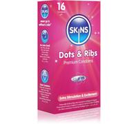 Skins Dots & Ribs préservatifs Vanilla 16 pcs