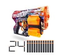 Skins Dread - Boom (24 fléchettes) par ZURU, X-Shot, Easy Reload, Technologie de fléchettes Air Pocket Dart, Jouet en Mousse pour Enfants, Adolescents, Adultes, Emballage Facile