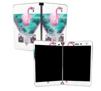 Skins Mighty Skins Skin Glitter Glitter pour Microsoft Surface Duo - Miami Flamingo | Finition de paillettes de brillance lev e durable protectr