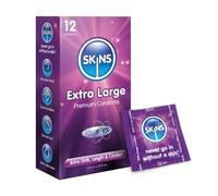 Skins Sexual Health Préservatifs Extra Large, Clear-12 Count (Lot de 1)