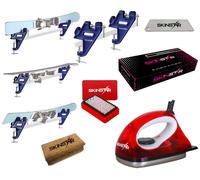 SkinStar Cire pour Skis Set Smart Tendeurs Universelle Brosse & Fer à Farter