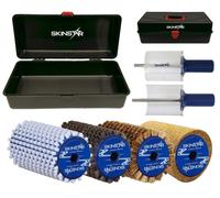 SKINSTAR Complet Brosses Set Brosse de Rotor Worldcup Kit de Cire 7-teilig 100mm