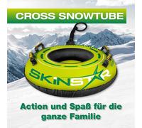 SkinStar CROSS Profi Snow Tube Ø100cm Luge Bob luge Pneus neige - Taille : BLUE-100 cm