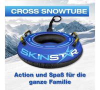 SkinStar CROSS Snowtube bleu Ø 100cm Pneus de luge Pneus de neige Luge Bob