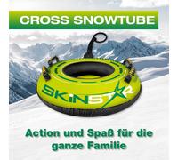 SkinStar CROSS Snowtube vert Ø 70cm Pneus de luge Pneus de neige Luge Bob
