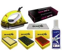 SkinStar Démarreur Ski Cire Kit, Fer de fartage, Brosse, Cire, Nettoyeur 7 éléments