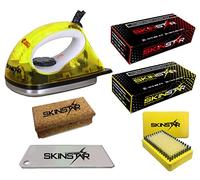 SkinStar Démarreur Ski Cire Kit, Fer de fartage Brosse hydrocarbonwachs 6 pièces