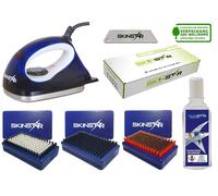 SkinStar Démarreur Ski Cire Set De Fer à Repasser en Brosses Naturel Nettoyeur