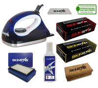 SkinStar Démarreur Ski Cire Set De , Fer de Fartage Brosse Hydrocarbonwachs