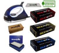 SkinStar Démarreur Ski Cire Set , Fer à Repasser en Brosse De Hydrocarbonwachs