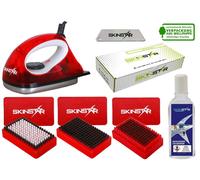 SkinStar Démarreur Ski Cire Set Fer à Repasser en Brosses Naturel Nettoyeur