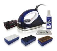 SkinStar Démarreur Ski Cire Set, Fer de Fartage, Brosses, Cire, Nettoyant 7-pièces