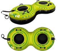 SkinStar Double Snowtube 2er luge Pneus neige Pneus glisse Luge Bob green