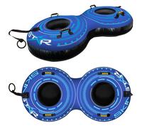 SkinStar Double Snowtube 2er Toboggan Schneereifen CM Pneus Luge Bob Bleu