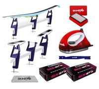 SKINSTAR Étendeur de ski professionnel LL Kit de cire de ski de fond avec fer à repasser et support de ski 7 pièces