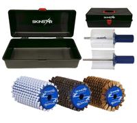 SKINSTAR Kit Brosse Complète Rotorbürste WorldCup Coffret Cire 6 Pièces 100mm