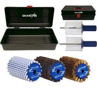 SKINSTAR Set de brosses complet Brosse rotative WorldCup Coffret de fartage 6 pièces-100mm