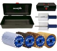 SKINSTAR Set de brosses complet Brosse rotative WorldCup Coffret de fartage 7 pièces 100mm