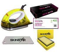 SKINSTAR Set De Cire Pour Ski, Fer À Repasser, Brosse, Gel Jaune