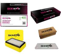 SkinStar Skiwachs-Starter Set 4-pièces Universal Wax Alpin + Nordic + Board