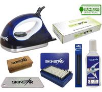 SKINSTAR Skiwachs Starter Set Natural Wax brosse nettoyante réparer la semelle 7pcs
