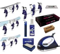 SKINSTAR Skiwax Set 11-pièces Skispanner Fer à repasser et fart universel Profi Se