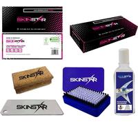 SkinStar Skiwax Set, fart universel, brosse, lame d'extraction, nettoyant 5 pièces