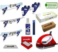 SKINSTAR Skiwax Set Natural Skiwachs Starter Set Skispanner Amélioration de la semelle 8 pièces