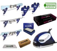 SKINSTAR Skiwax Set Skispanner Fer à farter Brosse Cire Lame d'extraction 6 pièces